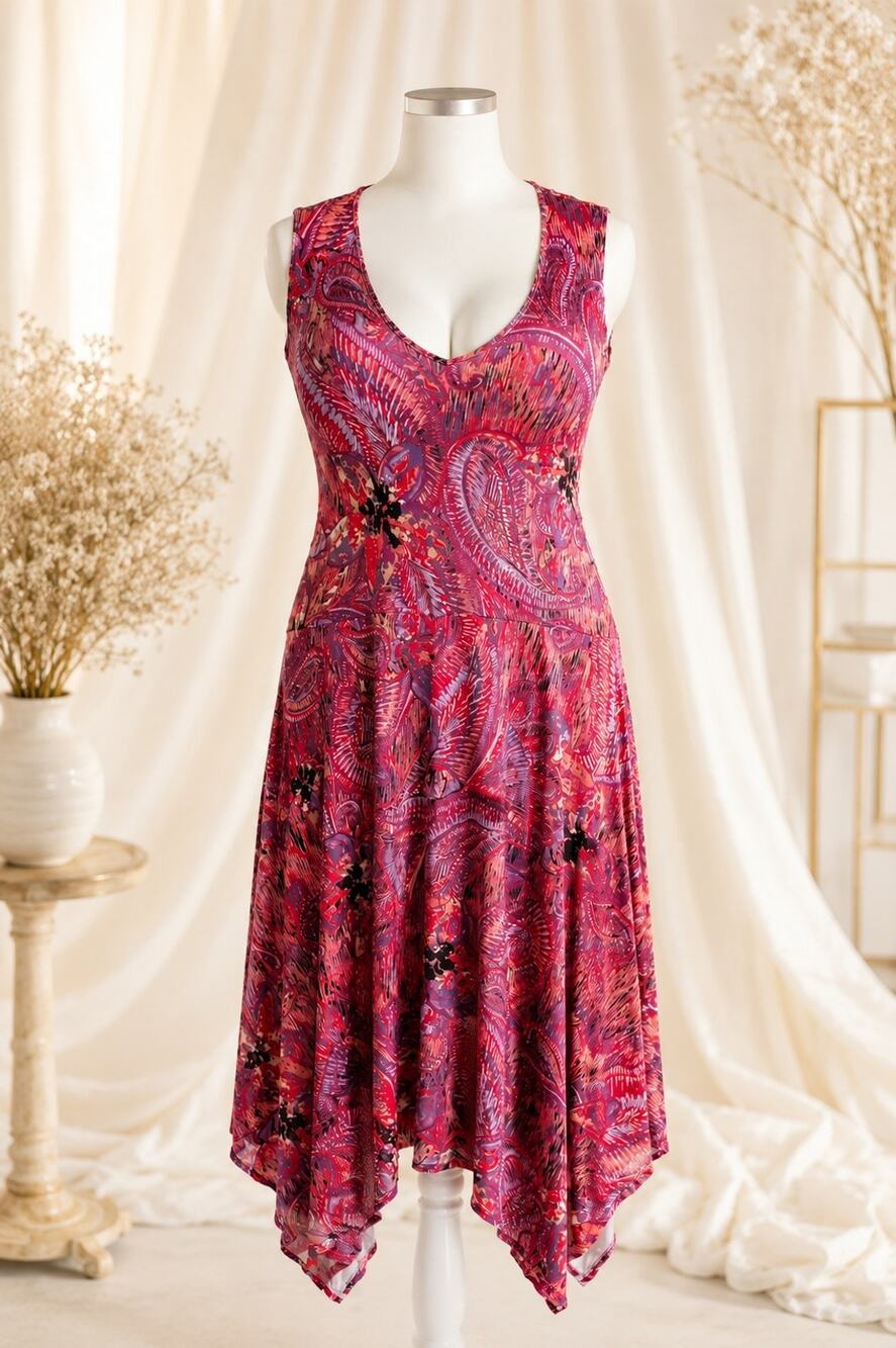 Avon Studio 1886 Size 18/20 1X 2X pink Knit Sleeveless Pullover Sundress Casual